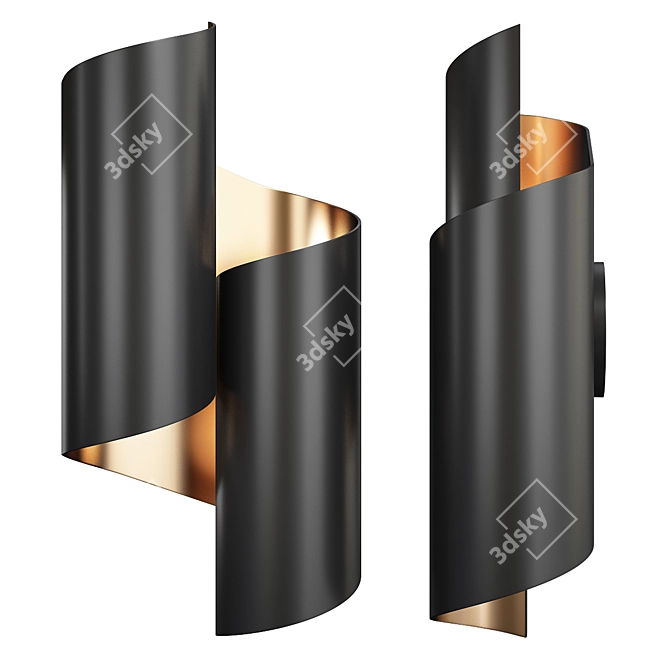 Elegant Fletcher Sconce 3D model image 1