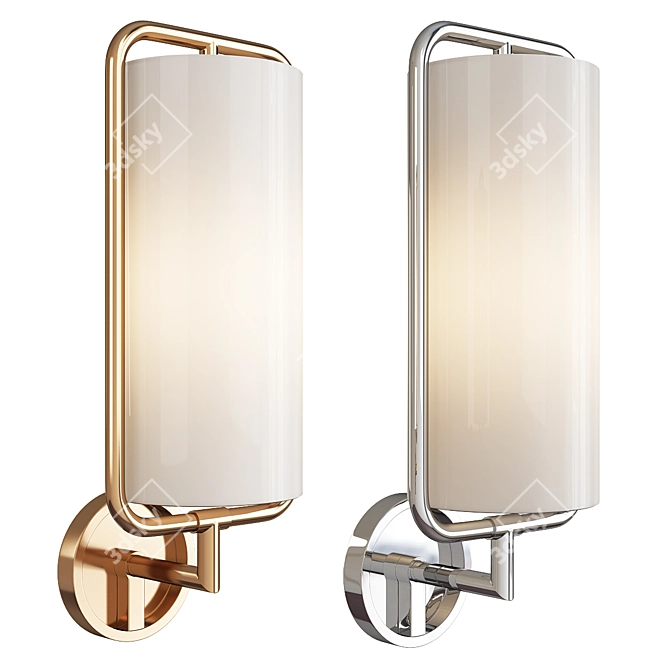 Geometric Elegance Sconce 3D model image 1