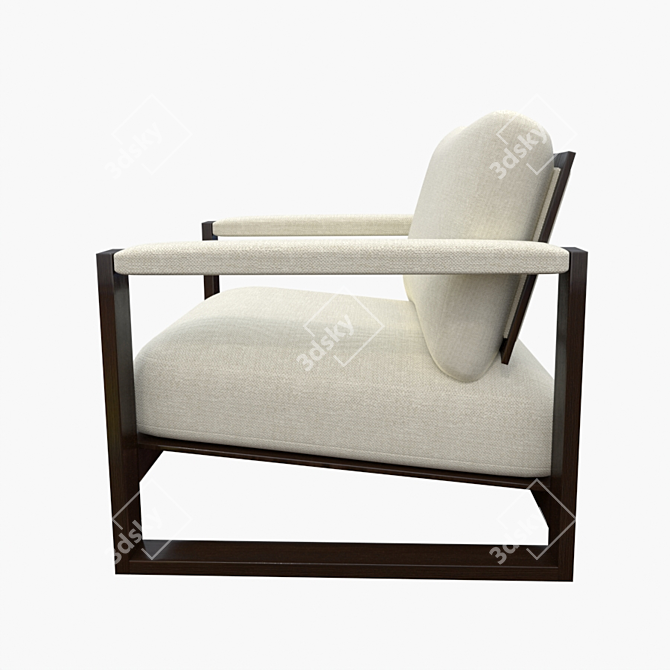 Cozy Milo Lounge Chair 3D model image 2