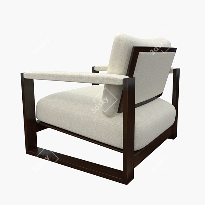 Cozy Milo Lounge Chair 3D model image 3