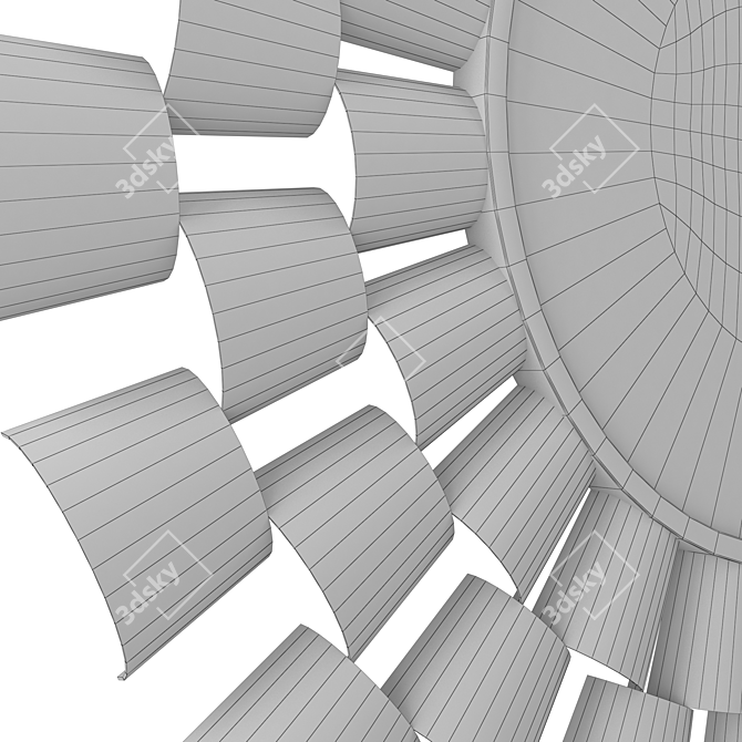 Sunshine Mirror: Nelwyn Décor 3D model image 5