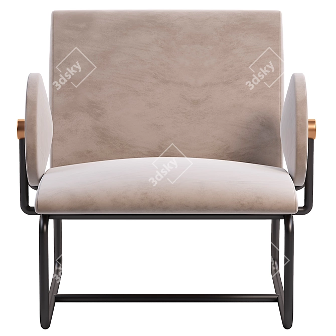 Modern Armchair for 3Ds Max 2014 3D model image 2