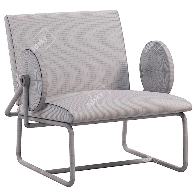 Modern Armchair for 3Ds Max 2014 3D model image 6