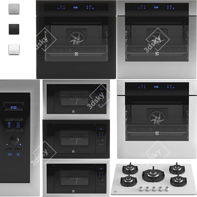 Introducing the Electrolux Kitchen Master 3D model image 1