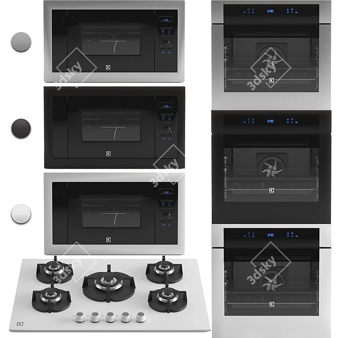 Introducing the Electrolux Kitchen Master 3D model image 2