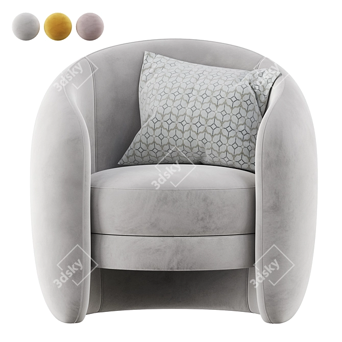 Modern Calders Chair: Sleek & Stylish 3D model image 1