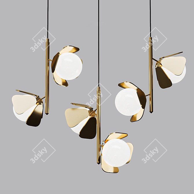 Elegance In Light: Janita Pendant 3D model image 1