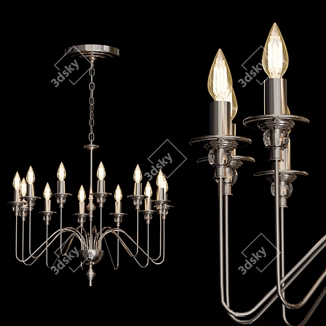 Elegant Latium Design Lamps 3D model image 2