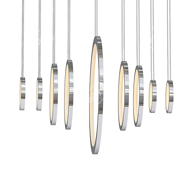 Elegant Voyager 333 Chandelier 3D model image 1