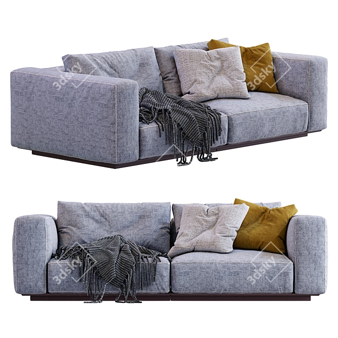 Flexform Grande Sofa: Elegant Comfort 3D model image 3