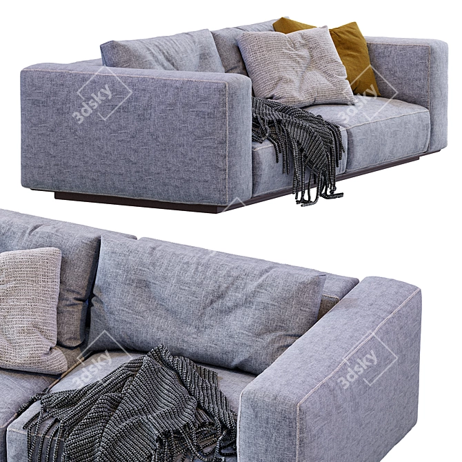 Flexform Grande Sofa: Elegant Comfort 3D model image 7