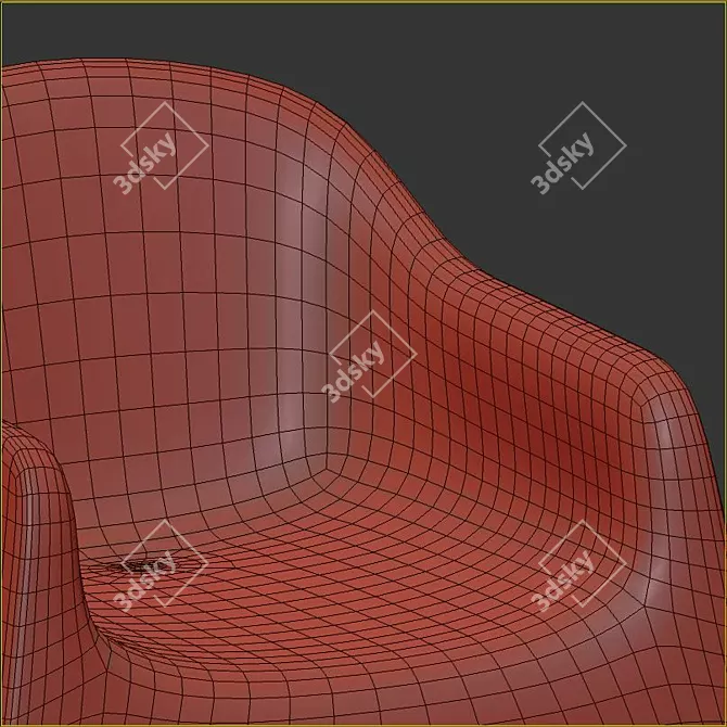 Modern SKARPÖ Outdoor Armchair 3D model image 5