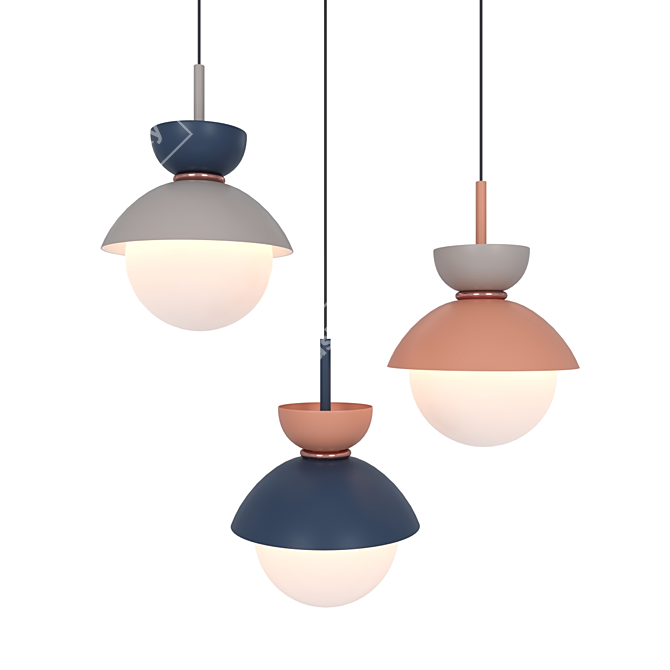 Modern Nordic Pendant Lamp - G9 3D model image 4