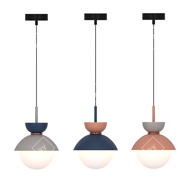 Modern Nordic Pendant Lamp - G9 3D model image 5