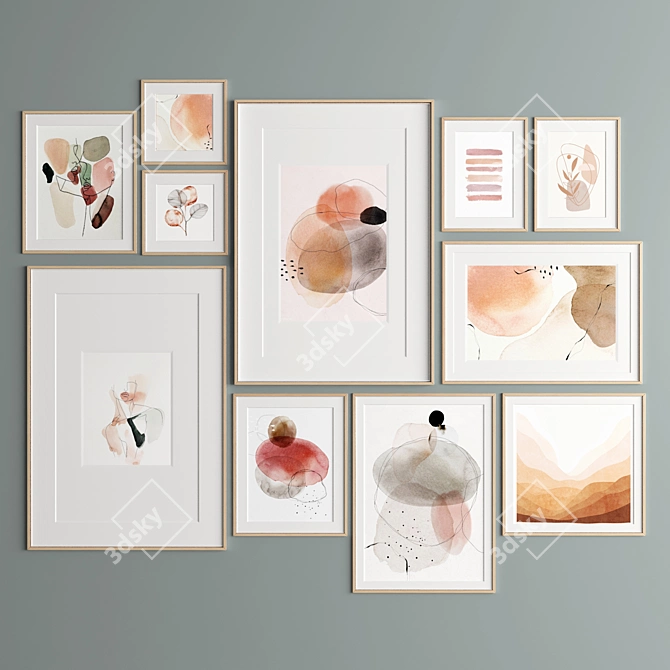 Elegant Art Frame Collection 3D model image 3