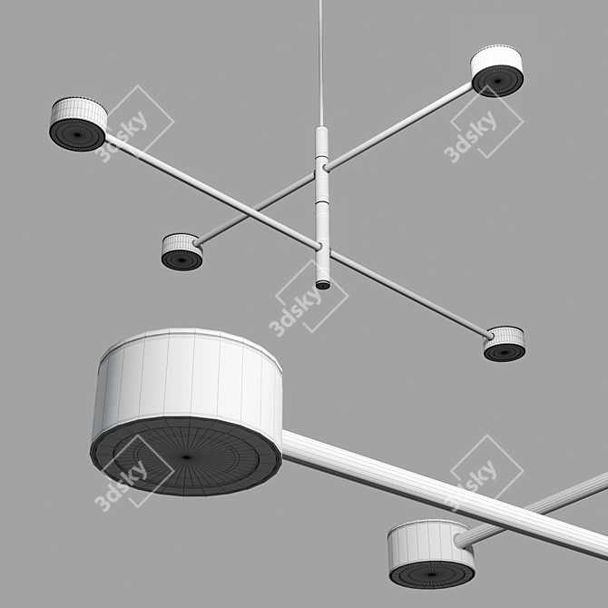 Clyde MoodMaker Rail Light 3D model image 3