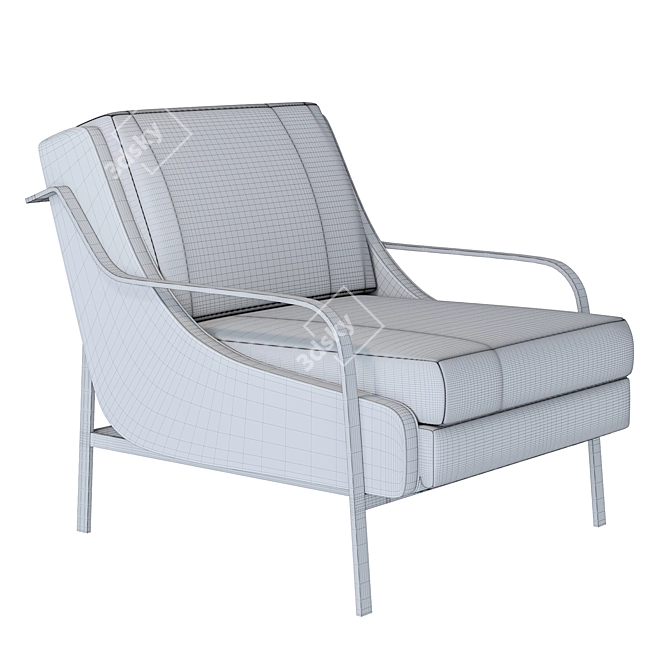 Elevate Your Space: Halden Lounge Chair 3D model image 4