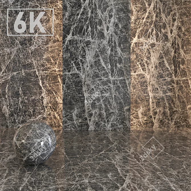 Shadow Slate Marble 3D model image 1