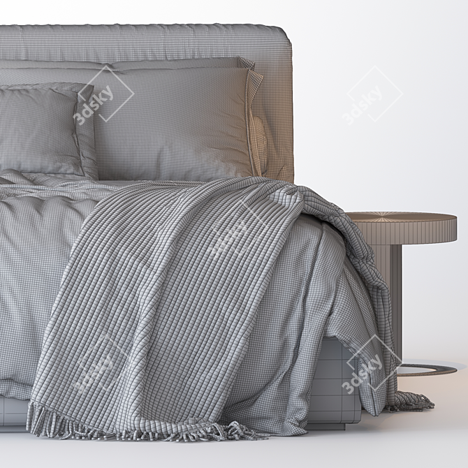 Cozy Comfort: Frigerio Cooper Bed 3D model image 4