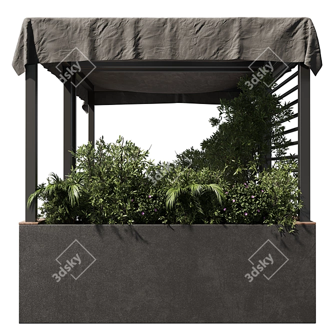 Landscape Furniture: Pergola & Roof Garden 3D model image 3