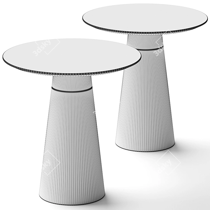 Sleek Zock Coffee Tables: Modern Design & Exclusive Finishes 3D model image 2