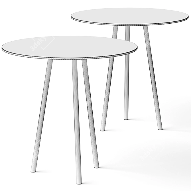 Sleek Urban Coffee Table 3D model image 2