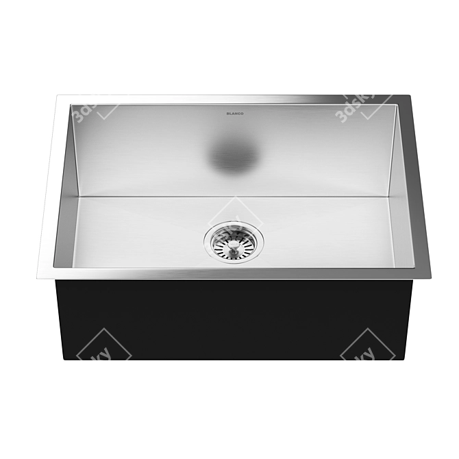 BLANCO Quatrus R0 Medium: German Engineered Stainless Steel Sink 3D model image 4