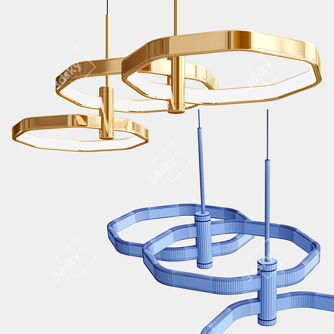 Ragnil LED Pendant Light 3D model image 2