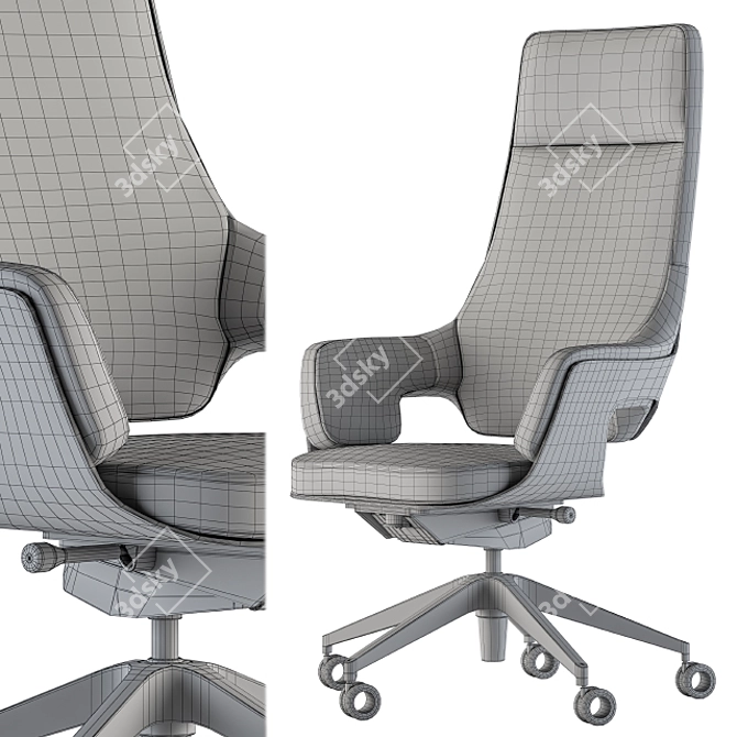 ErgoSet: Ultimate Office Chair Set 3D model image 6