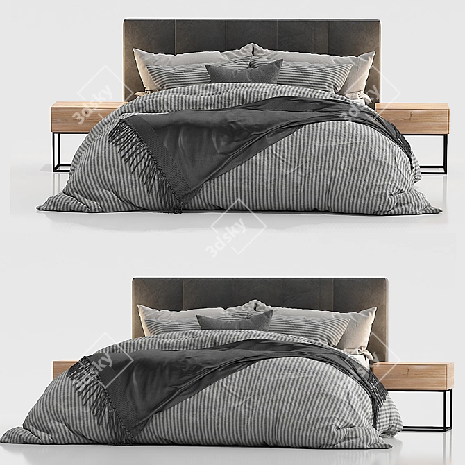 Transforming King-Size Bed 3D model image 3