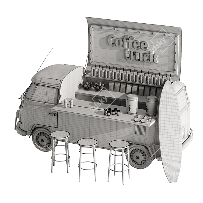 Gourmet Java on Wheels 3D model image 5