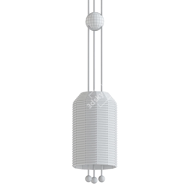 Modern Millimeter Pendant: CHARLOTT 3D model image 2