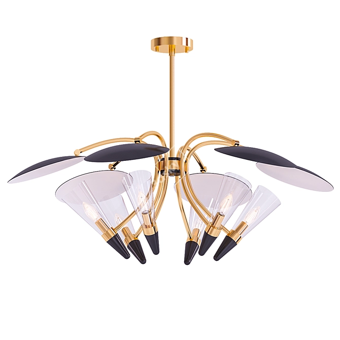 Modern Buena Vista Chandelier 3D model image 1