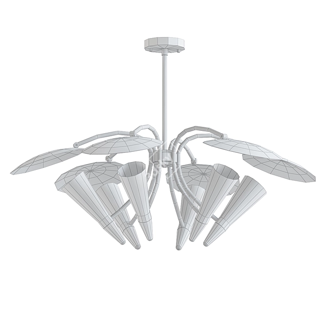 Modern Buena Vista Chandelier 3D model image 2