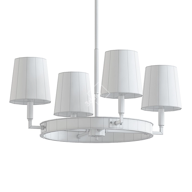 Modern Luxury Villa Chandelier 3D model image 2