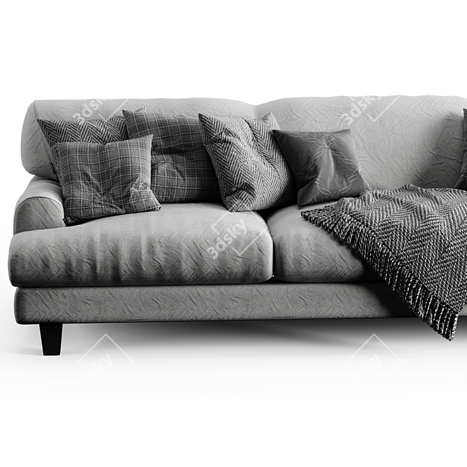 Elegant Tuscany Sofa 3D model image 2