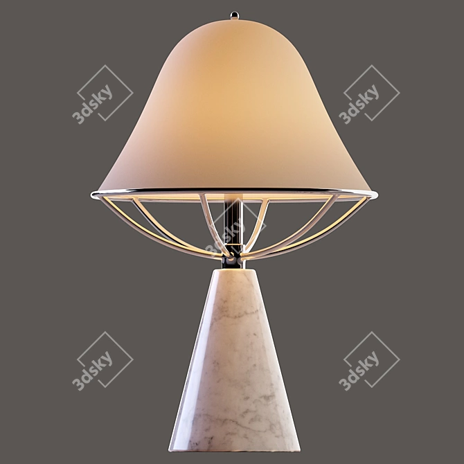 Elegant Anita Table Lamp 3D model image 2