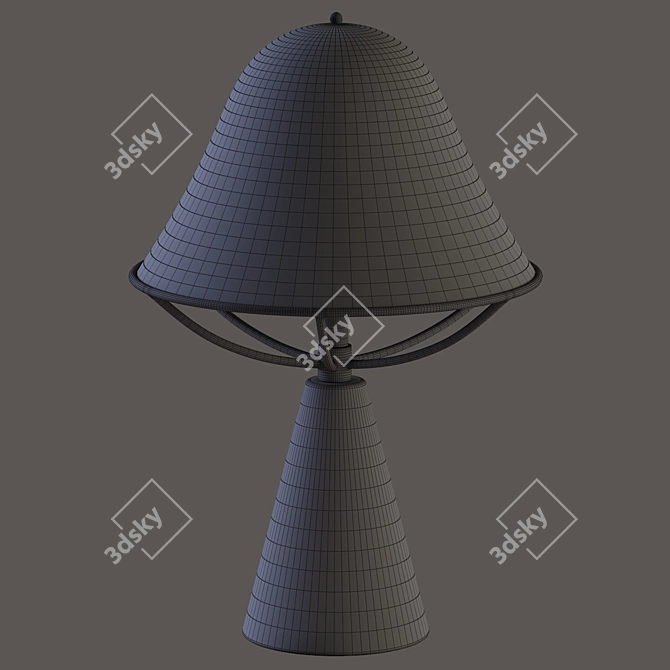 Elegant Anita Table Lamp 3D model image 4