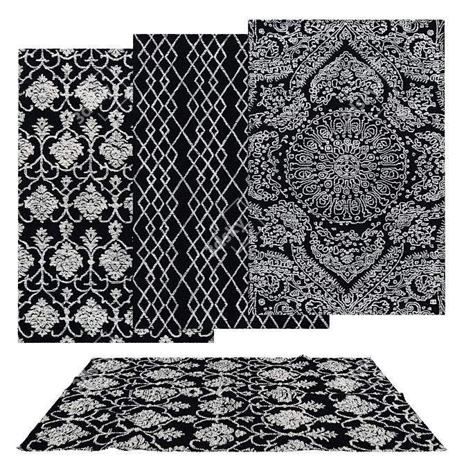 Versatile Set of 6 Rugs for 3D Scenes 3D model image 4