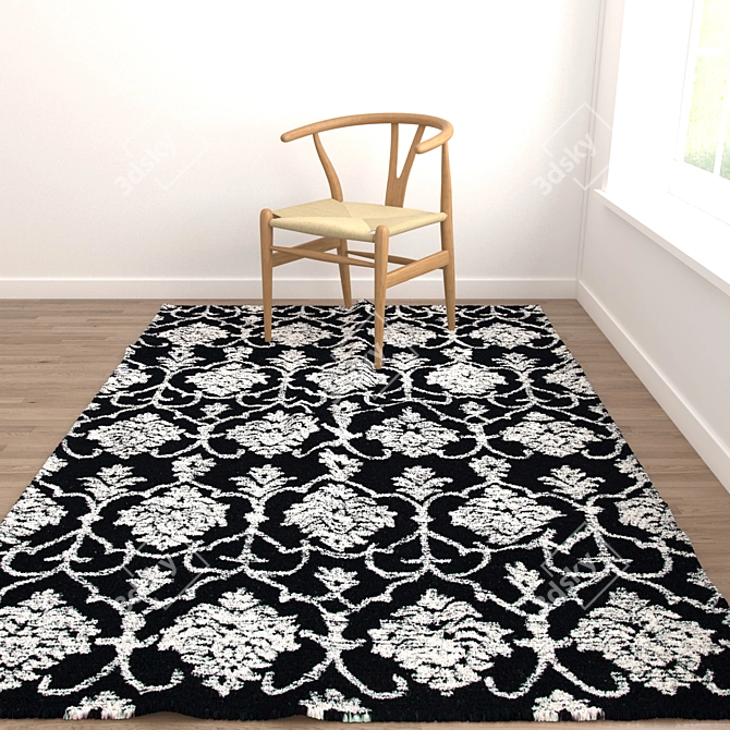 Versatile Set of 6 Rugs for 3D Scenes 3D model image 7