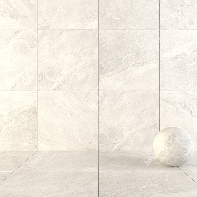 Savoy Moon: Stunning 120x120 Tiles 3D model image 1