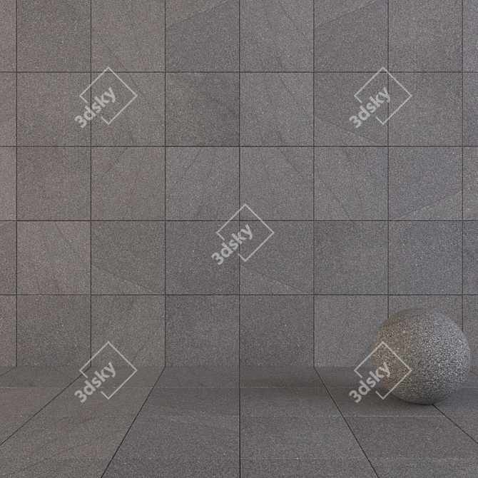 Flaviker River Lead: Stylish Wall and Floor Tiles 3D model image 1