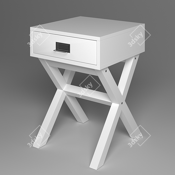 Marsel Bedside Table 3D model image 1