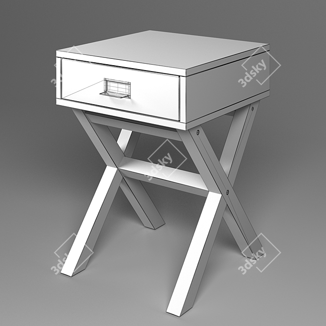 Marsel Bedside Table 3D model image 2
