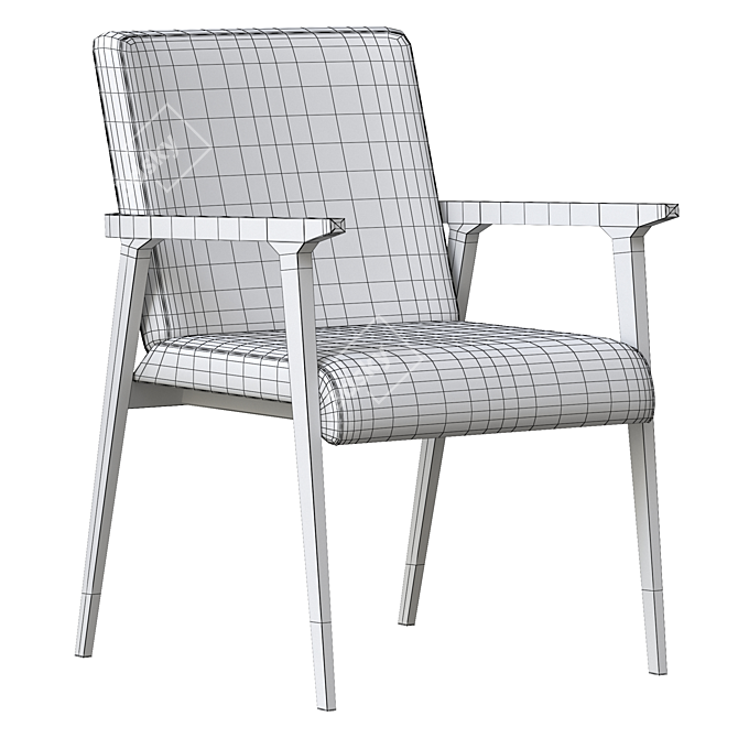 Elegant 2015 Armchair: 3D Max Compatible 3D model image 4