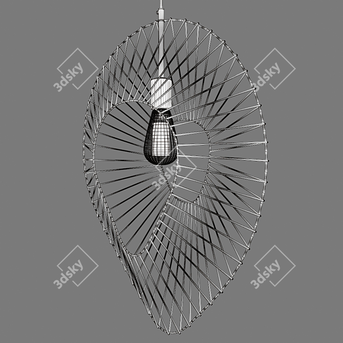 Contemporary Star Wire Pendant Lights 3D model image 4