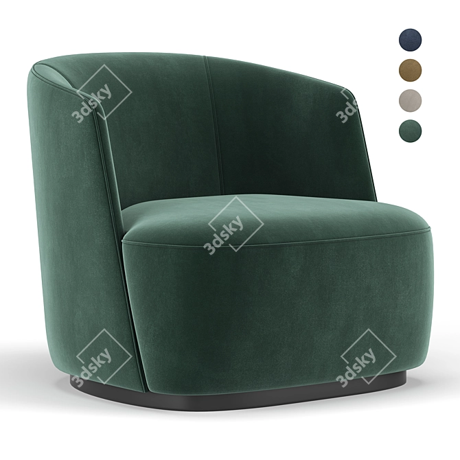 Felix Modern Armchair: Stylish Comfort for Any Space 3D model image 1