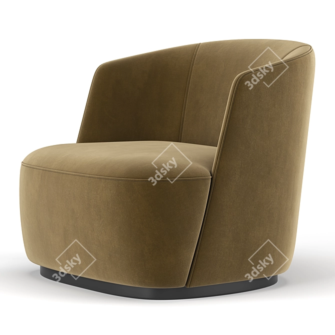 Felix Modern Armchair: Stylish Comfort for Any Space 3D model image 4