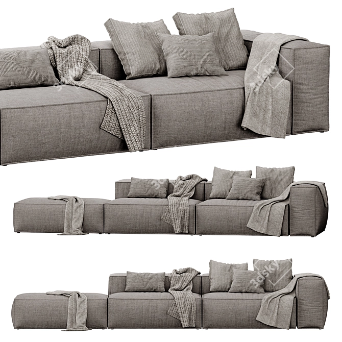 Modular Cosima Sofa: Versatile Design 3D model image 2