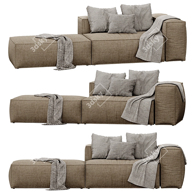 Modular Cosima Sofa: Versatile Design 3D model image 3